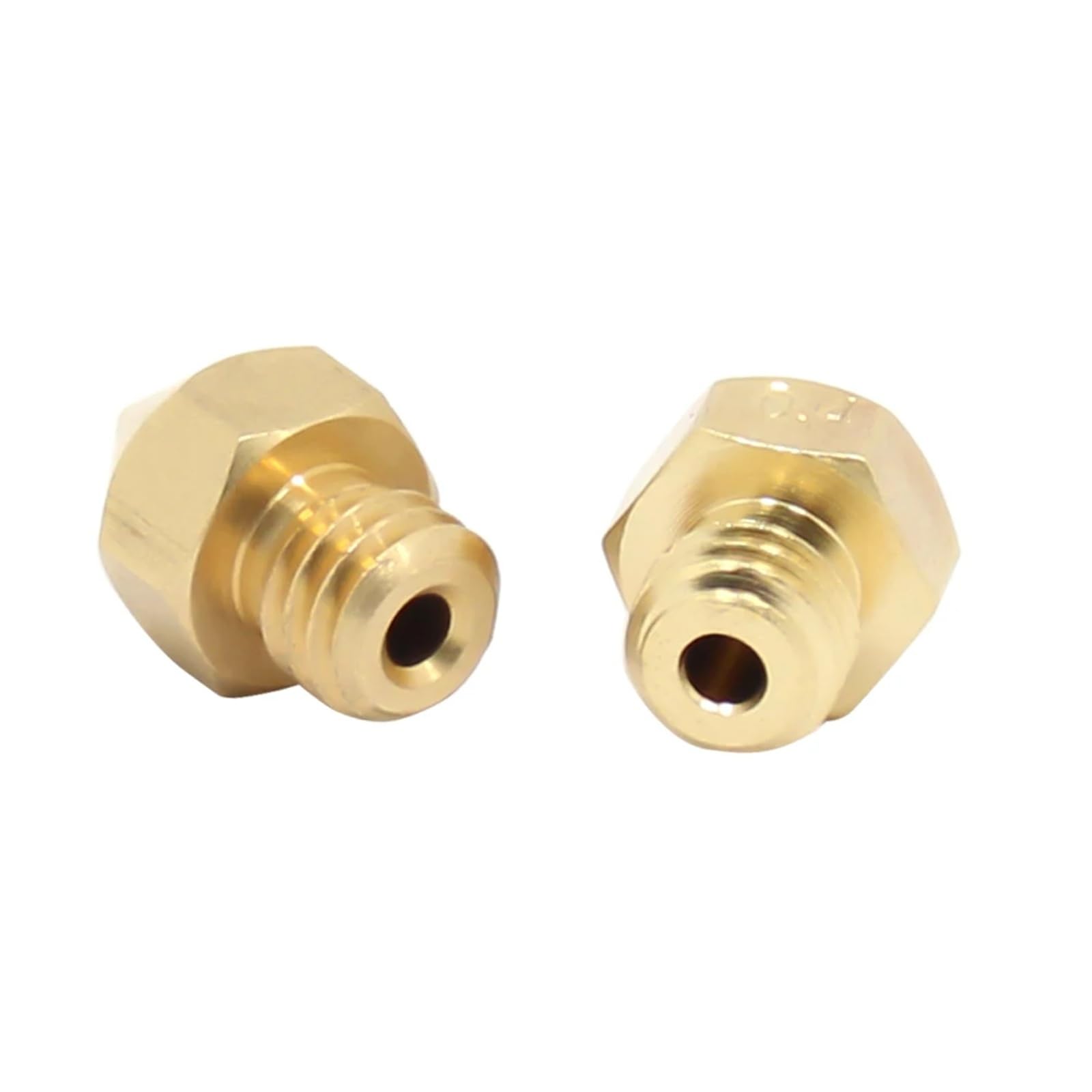 5PCS MK8 Düse Messing Gewinde M6 0,2 MM/0,3 MM/0,4 MM/0,5 MM, kompatibel for Extruder Hotend 1,75 MM Filament Wie MK7 for 3D Drucker(3mm 0.4mm)