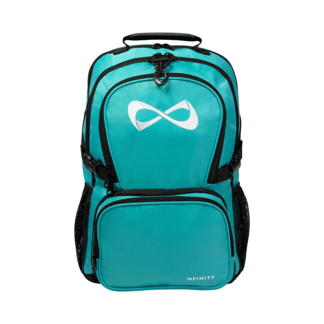Nfinity Classic Cheer Backpack – Lightweight Sports Backpack with Detachable Pouch and Laptop Sleeve – Ideal for Cheerleading, Travel, and Daily Use