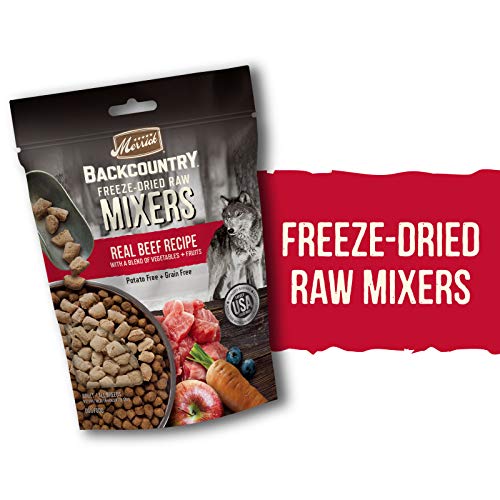 Merrick Backcountry Freeze-Dried Raw Dry Dog Food Mixers Real Beef Recipe - 5.5 Oz. Pouch #TOP1
