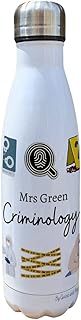 Personalised Criminology Teacher Insulated Bottle - Gift for Criminology Lovers - Personalised Student Thermal Flask - Water Bottle