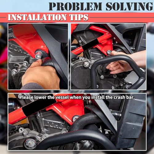 Motorcycle Lower Engine Guard Bumper Body Frame Protector Highway Crash Bar Frame Protection Compatible with G310GS G310R 2017 2018 2019 2020 2021 2022 2023 2024