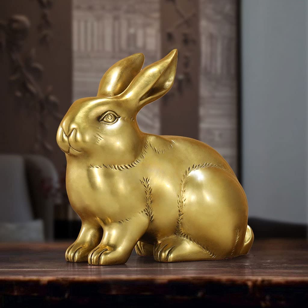 Dekoracja biurka czysta miedź królik ornamenty kreskówka królik zwierzę domowe królik uroczy królik zodiak królik maskotka miedziana rękodzieło prezent urodzinowy uchwyt biurowy dec