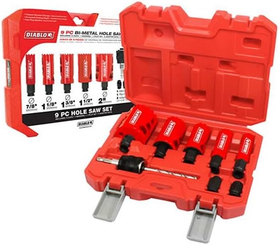 Freud Diablo 9 Piece High Performance Hole Saw