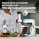 Kenwood Trommelraffel KAX643ME, Zubehör für Kenwood Küchenmaschinen, elektrischer Zerkleinerer zum Schneiden, Raspeln und Reiben von Gemüse, Käse, Nüsen, Schokolade und mehr