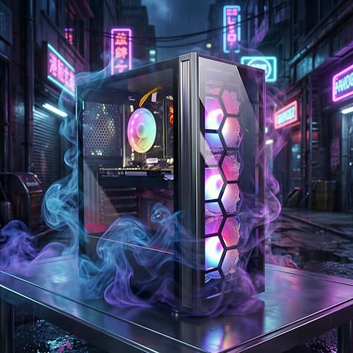 STGsivir Gaming PC, Gaming Computer Desktop Tower, Intel Core i7 8th up to 4.1GHz, Nvidia GeForce RTX 3050 6GB, 32GB DDR4 RAM, 1TB SSD, WIFI 6, BT 5.0, RGB Fan x3, Windows11 Pro - Image 6