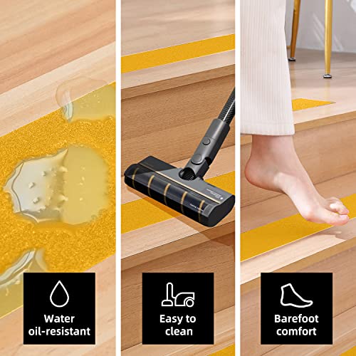 Image of Reniteco Anti Slip Tape - 4 inch x 33Ft, Yellow Heavy Duty Grip Tape - High Adhesion & Waterproof, No Residue Removal for Outdoor Stairs, Tile, Shower, Bathtub - Extra Grip Safety Tape