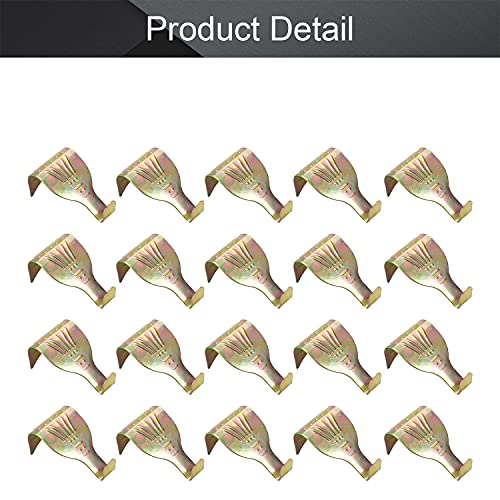 Image of Bettomshin Solid Moulding Picture Hooks Hangers Rail Hanging Hook Color Zinc-Plated 54mmx29mm Bronze 20Pcs