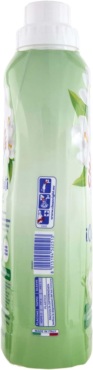 8x Chanteclair I Konzentrat Weichspüler, Weißer Moschus – 57 Waschgänge, 1140ml + Beni Culinari Kostenloser Schlüsselanhänger