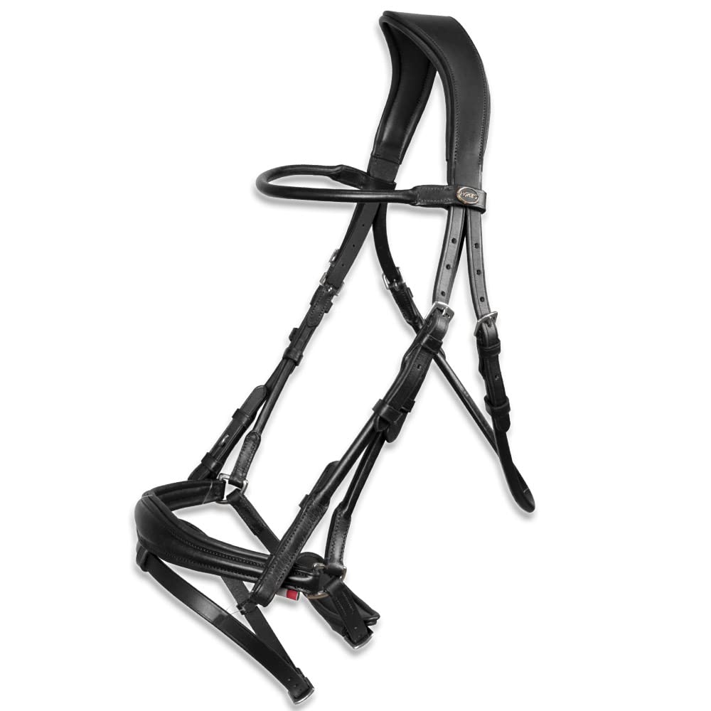 Horses Briglia Tubolare Merano, Finimento Indispensabile per la Conduzione del Cavallo, Disponibile in Varie Taglie e Colorazioni