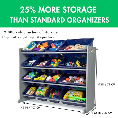 image for Humble Crew Supersized Toy Storage Organizer with 16 Removable Bins, G
