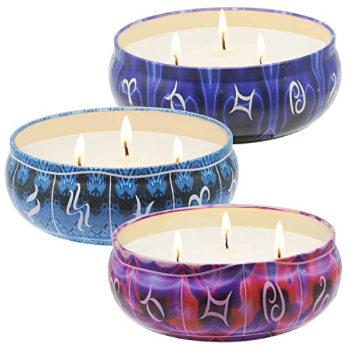 3 X 14.5 Oz Citronella Candles Outdoor, Soy Wax Lemongrass Scented Candles, Natural Soy Wax Portable Travel Tin For Garden Patio Yard Home Balcony Camping Backyard Decorative #TOP26