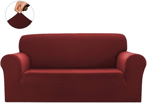 Miniatura 3 de Sapphire Home Juego de fundas de sofá y sofá biplaza de 2 piezas, ajuste elástico, sin arrugas, protector de muebles, fundas de sofá para sala de