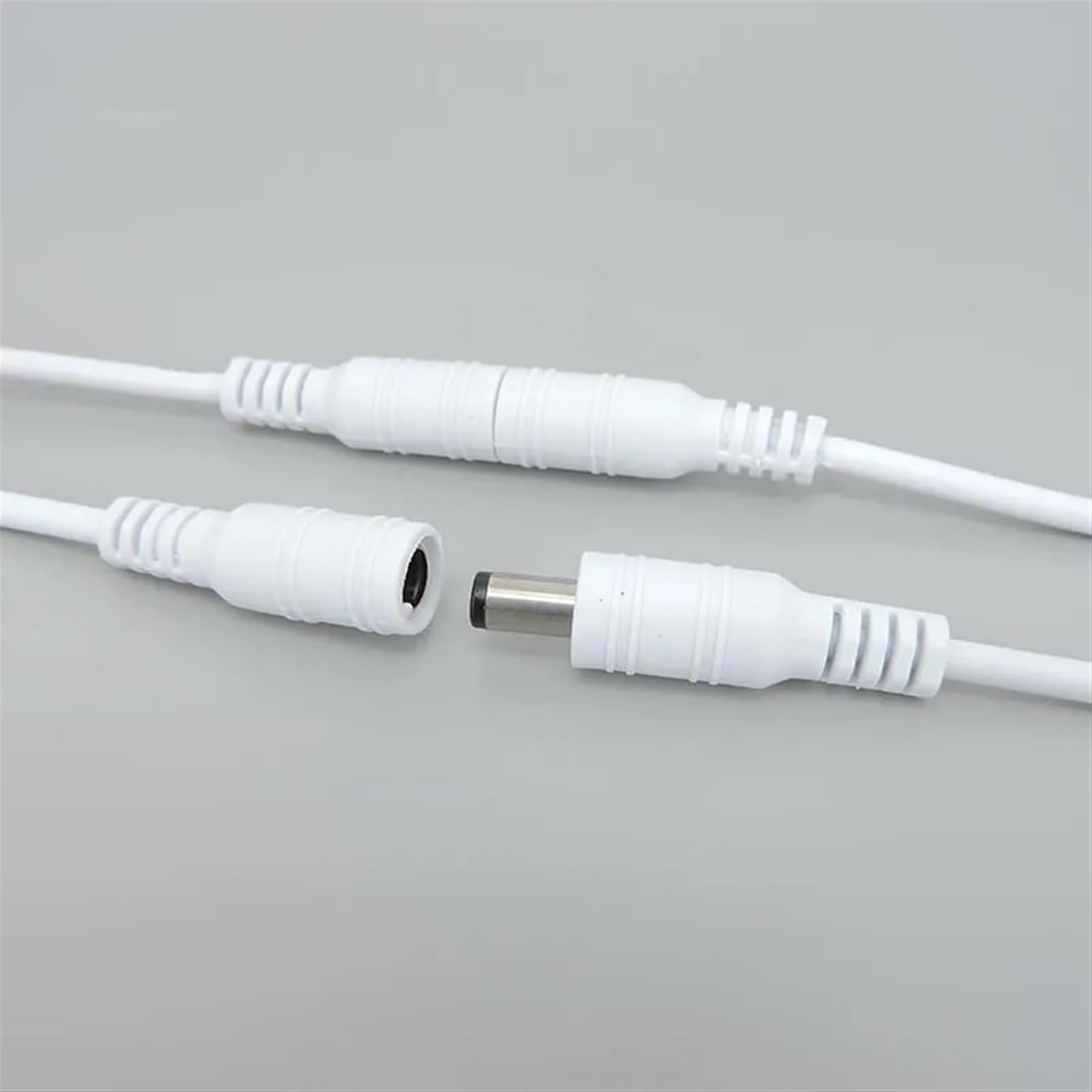 5pcs White Black DC Male or Female Extend Power Supply Cable 5.5x2.1mm Wire 22awg Connector(5pairs Black)