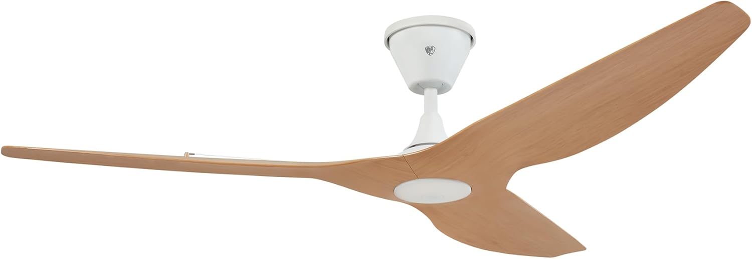 Big Ass Fans - Haiku Coastal - Marine/Coastal Grade Smart Outdoor Ceiling Fan with Remote Control, 2700K Dimmable LED, Universal Mount with 10" Extension Tube