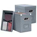 Oterri Hanging Filing File Box with Mesh Pocket, File Organizer Box with Lid, Collapsible Document O