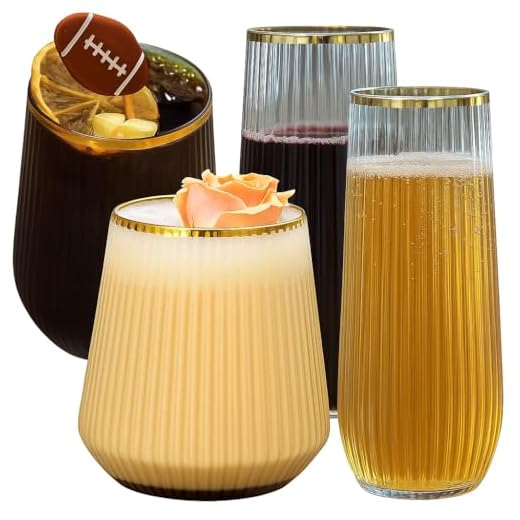 Elegant Disposable Champagne Glasses Set