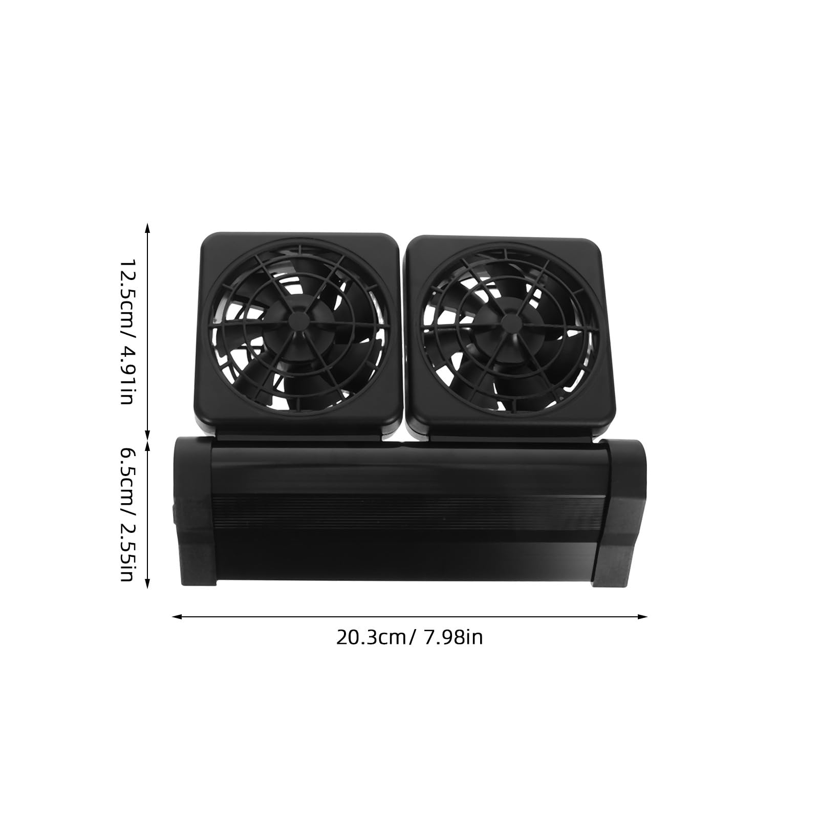 Refrigeratore per Acquario: Ventilatore Silenzioso a 2 Teste per Il Raffreddamento dell'Acqua dell'acquario - Dispositivo Portatile per Il Raffreddamento ' con Morsetto per Uso