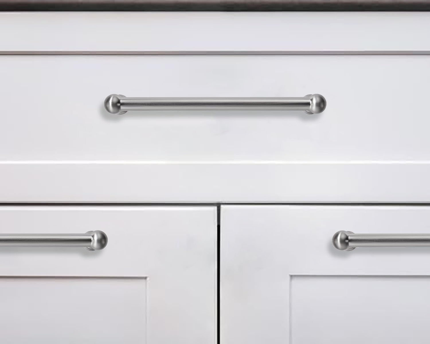 Vintage Brushed Nickel Appliance Pull, 12 in (305 mm) — KHTUMEWARE
