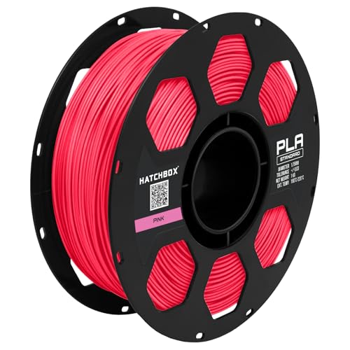 Image of HATCHBOX PLA 3D Printer Filament, Dimensional Accuracy + /- 0.03 mm, 1 kg Spool, 1.75 mm, Pink