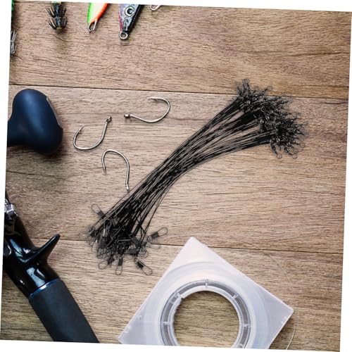 BESPORTBLE Fishing Leader Wire Bite Steel 50 unidades miniatura 6
