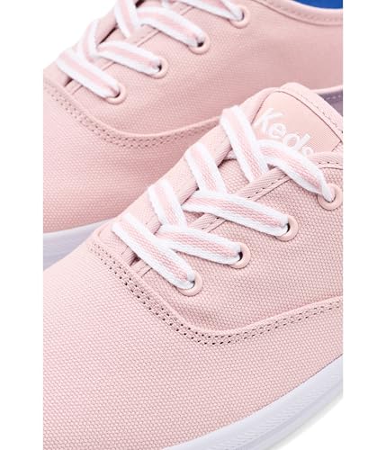 Image of Keds Women's Champion Canvas Lace-Up Pale Pink Canvas 10 Medium