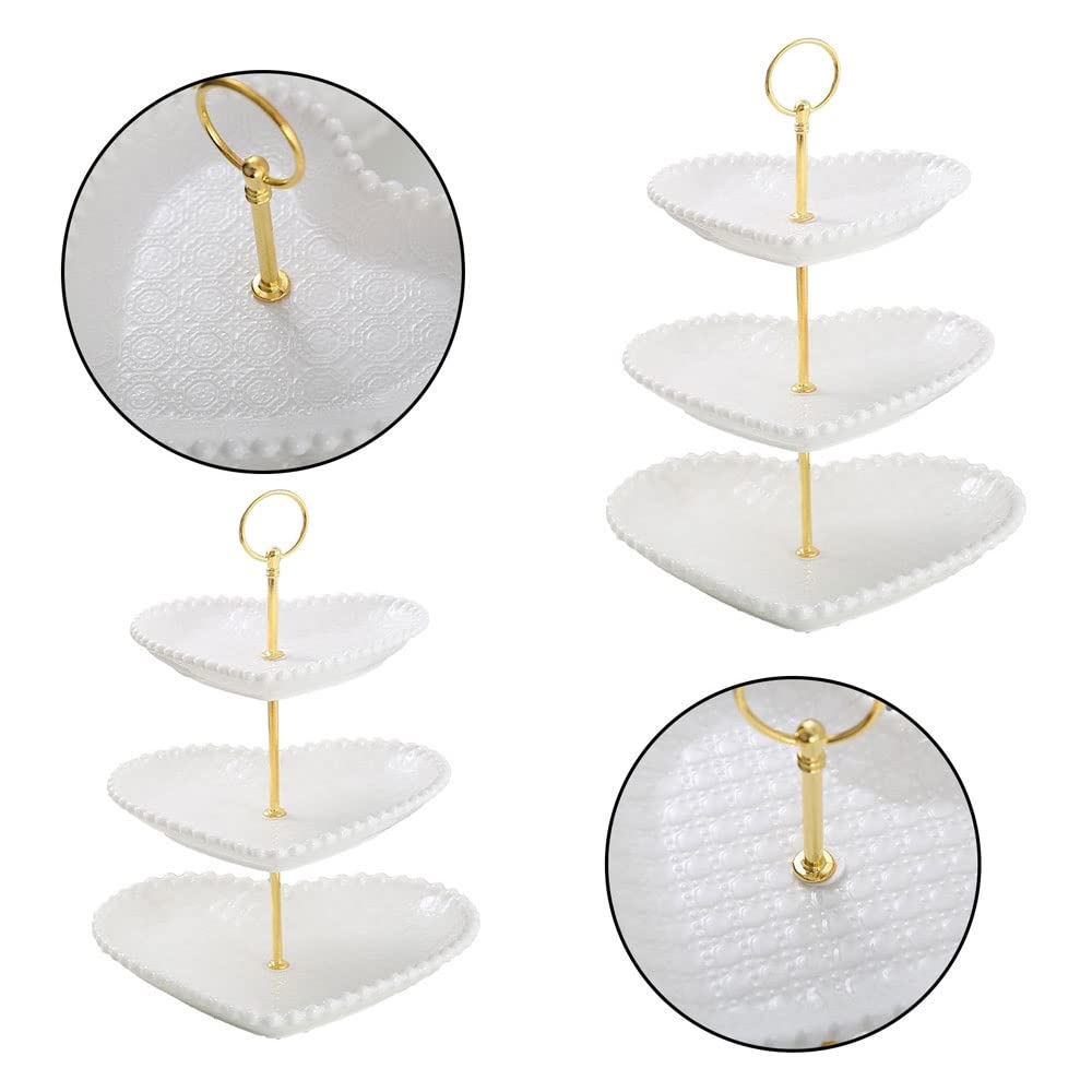 Tortenständer, Porzellan-Tortenständer, eleganter Dessert-Cupcake-Ständer – Gebäck, Servieren, Weihnachtsdekoration, Dessert-Kuchenhalter, Tablett, Kuchentablett