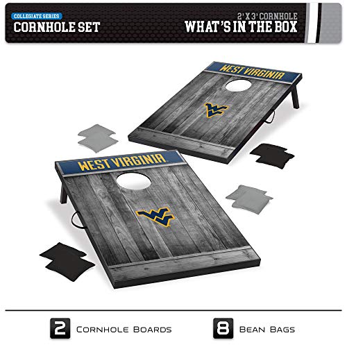 Wild Sports Collegiate Licensed 2’ x 3’ MDF Wood Cornhole Set - Bean Bag Toss with 2 Cornhole Boards and 8 Bean Bags - Outdoor Games & Activities for Backyard, Beach or NCAA Games Tailgate Party by Wild Sports - Image 2
