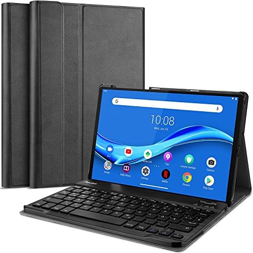 Amazon Com Procase Lenovo Tab M10 Fhd Plus Keyboard Case 10 3 Inch 2020 2nd Gen Slim Lightweight Smart Cover With Magnetically Detachable Wireless Keyboard For Lenovo Tab M10 Plus Tb X606f Tb X606x Black