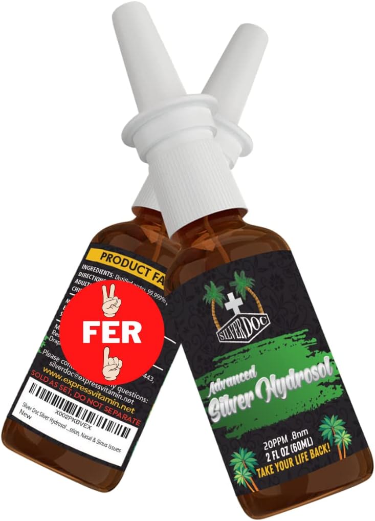 Research Labs Silver Doc Silver Hydrosol Nasal Cleansing Spray, Better Than Any Colloidal Silver, Perfect for Congestion, Nasal & Sinus Issues