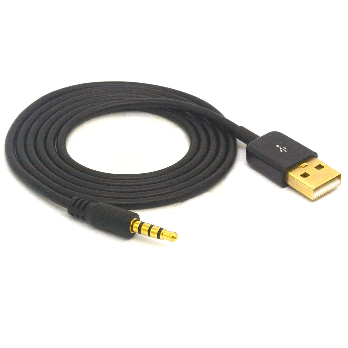 Кабель-адаптер 3,5 мм — USB, штекер 3,5 мм — штекер USB, AUX-кабель для зарядки и передачи данных для MP3- и MP4-плееров, наушнико