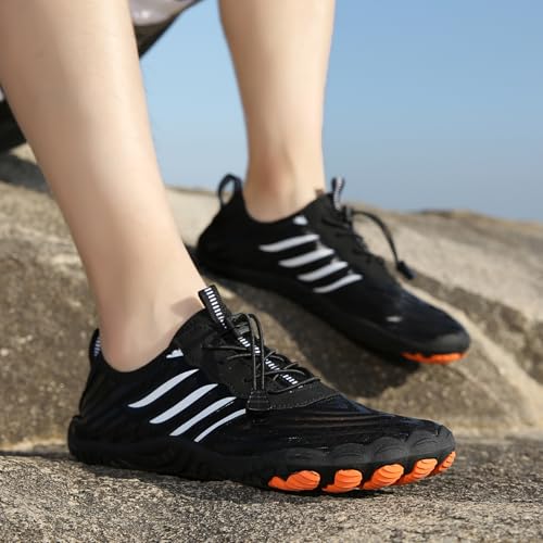 Image of Hike Barefoot Shoes for Women Men, Pro Barefoot Shoe with Wide Toe Box for Hiking, Walking, Swimming, Non-Slip Breathable Lightweight Water Shoes Unisex