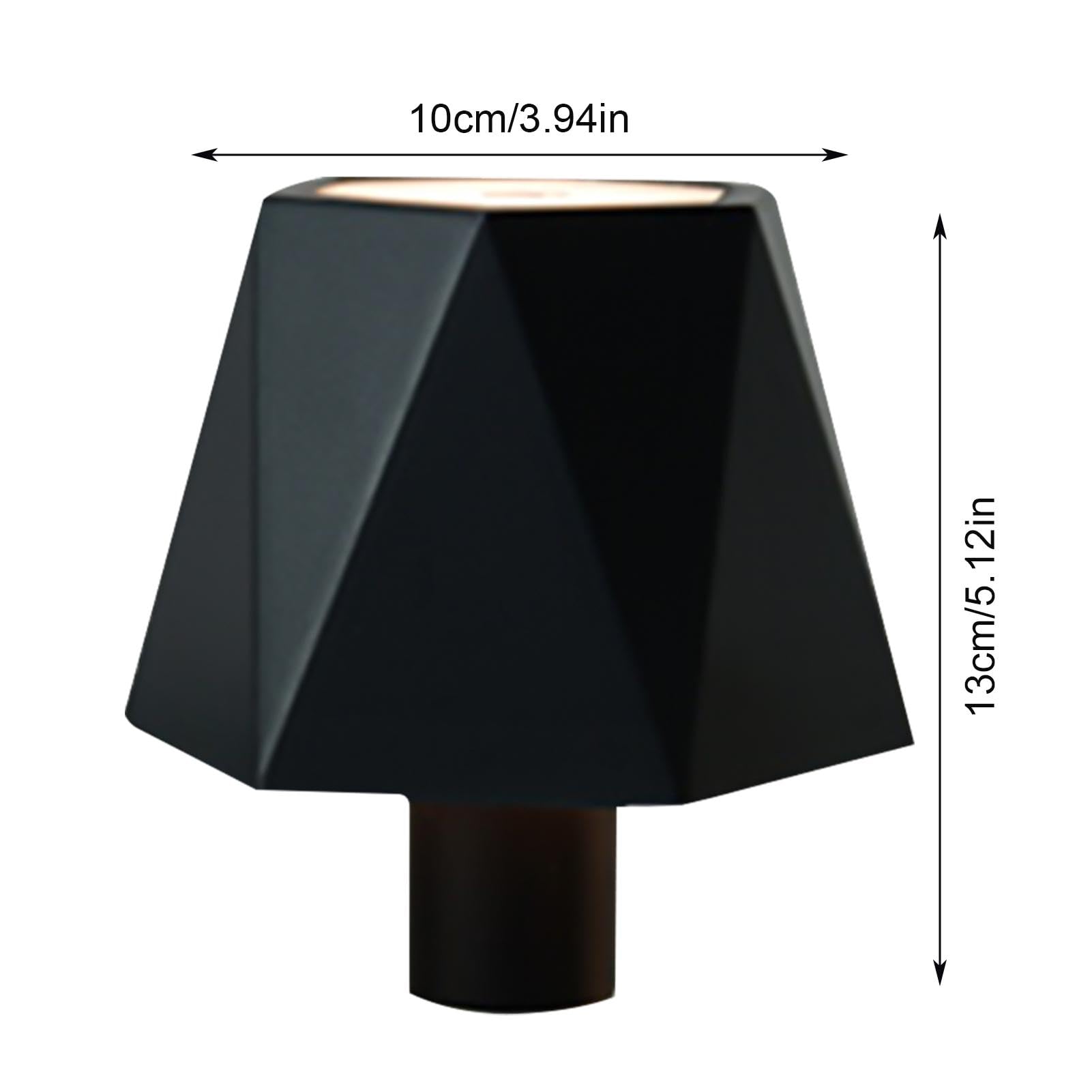 Lampada a bottiglia senza fili, luce a bottiglia di vino senza fili 3 colori lampada da tavolo dimmerabile lampada da tavolo ricaricabile touch per camera da letto, ristorante, bar (Nero