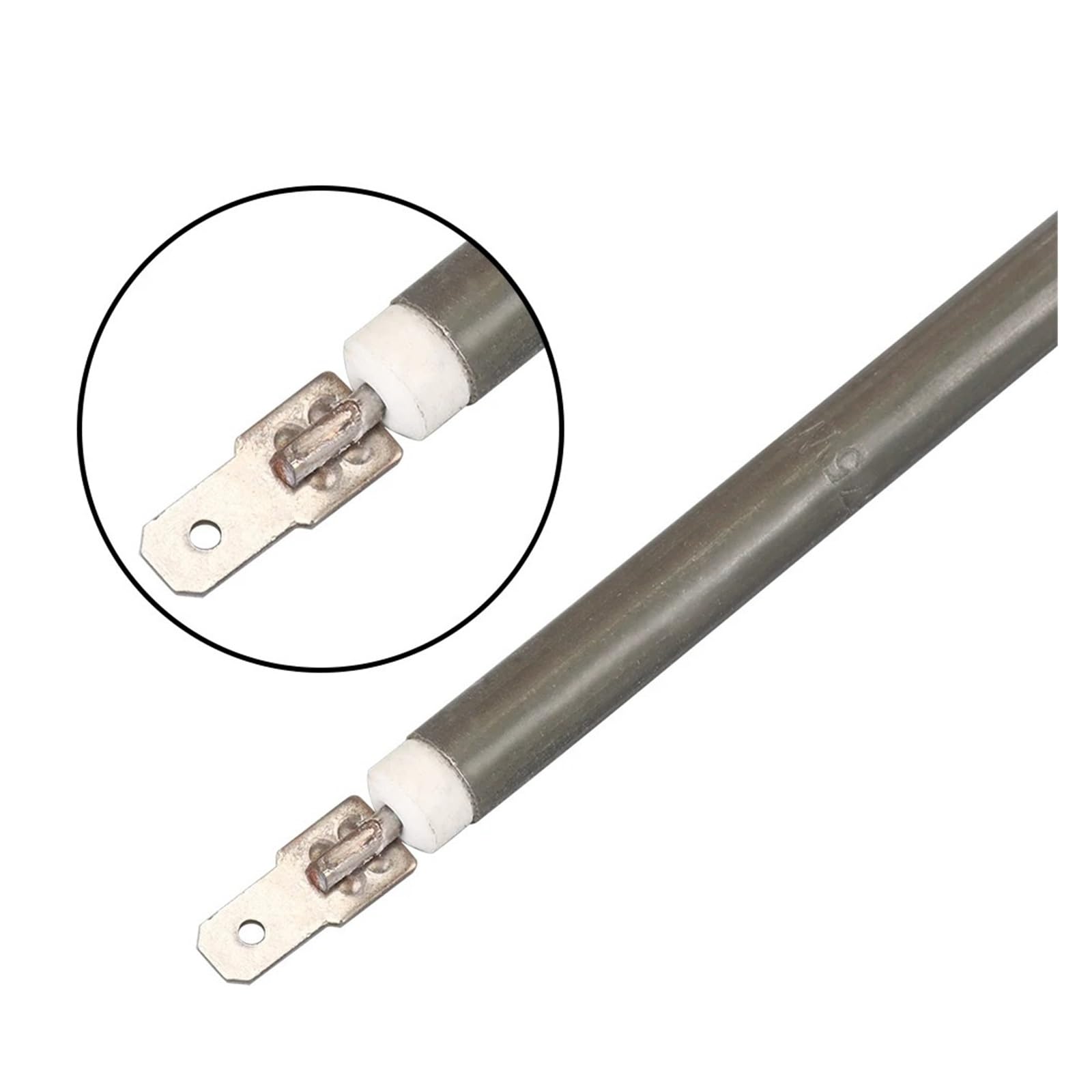 2 Resistencias De 110 V-115 V, 300-500 W, Compatibles Con Hornos Eléctricos DERNORD, Con Tubo Recto Y Chapa Metálica Recocida SUS304.(300W)