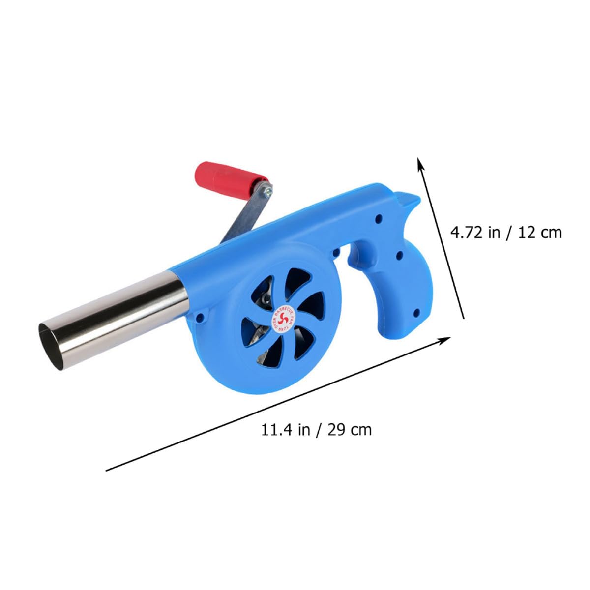 ABOOFAN Soplador Manual Herramienta Ligera y Fácil de Transportar Manivela para Barbacoa Material ABS para Acampadas y Picnics al Aire Libre