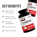 Force Factor L-Carnitine Supplement, L Carnitine Tartrate 1000mg Capsules to Convert Fat Into Energy, Support Muscle Recovery, and Boost Exercise Performance, Vegan, Non-GMO, 90 Tablets - Image 2