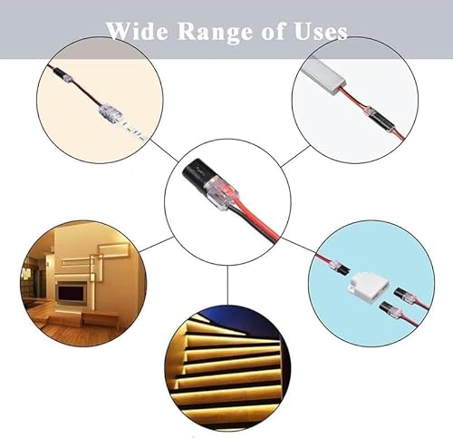 image for Generic 50pcs Double-wire Plug-in Connector With Locking Buckle, Quick