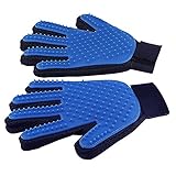 GLEADING Guantes Manopla Peinador de Mascotas - Guante Suave para Cepillado y Eliminación de Pelo - Guantes Eficientes para la Eliminación de Pelo SueltoMascotas con Pelo Largo y Corto.