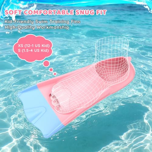 Snorkel para Niños con Máscara Antivaho, Snorkel Dry Top y Aletas de Silicona miniatura 5