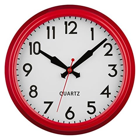 Premier Housewares Red Metal Wall Clock Cover
