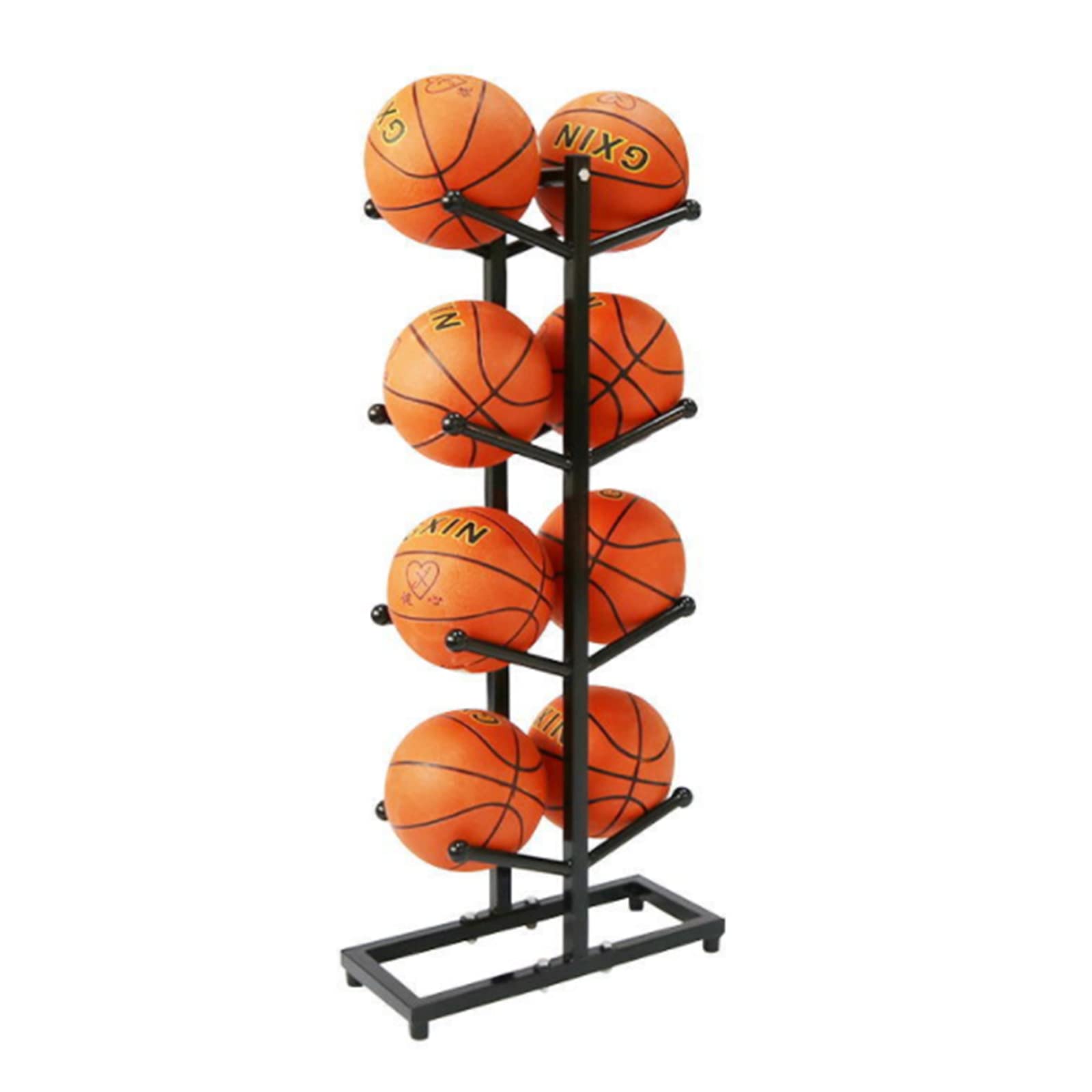 Buy Futchoy 4Tier DoubleSided Basketball Organizer Ball Storage Rack
