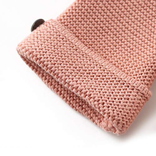 Image of Simplee kids Baby Girl Thin Sweater Solid White Pink Cardigans for Toddler 0-3Years