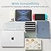 TEFONIA Adjustable Laptop Stand, 5 Slots, Aluminum Space-Saving, for Apple MacBook/Surface/Galaxy/Tablet/iPad/iPhone, Silver