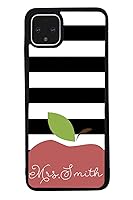 Vista 3 de Teachers Appreciation Gift Personalized Black Rubber Phone Case Compatible With Google Pixel 8 Pro, 8, 7a, 7, Pixel 7 Pro, 6a, 6 Pro, 6, 5, 4a 5G