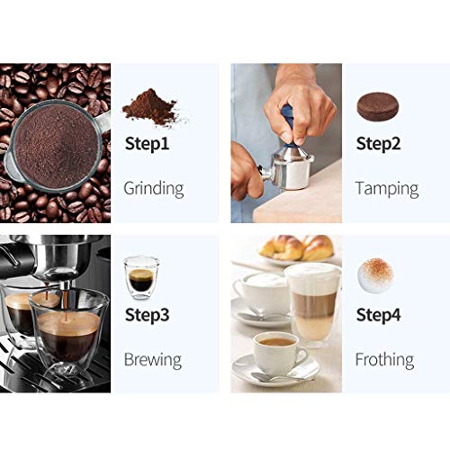 Filterkaffeemaschinen Kaffeemaschine Die halbautomatische Kaffeemaschine im Retro-Stil ist für Haushaltsschaum… – Bild 5