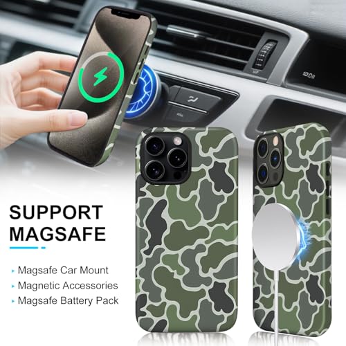 Coque aimantée iPhone 13 Pro Max camouflage résout le problème des chutes