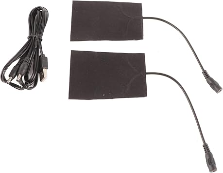 Electric Heating Pad, 2 in 1 5V 5A Carbon Fiber USB Rechargeable Heating Pad Electric Heater Hand Neck Warmer Body Heating Pad
