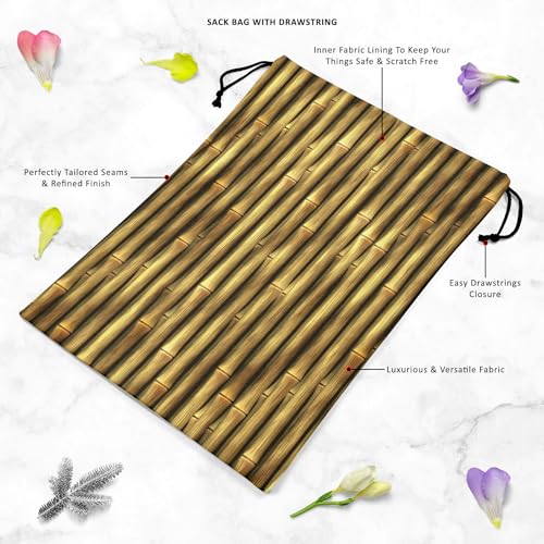 Image of ArtzFolio Bamboo Art | Reusable Sack Bag | Bag for Gym, Storage, Vegetable & Travel