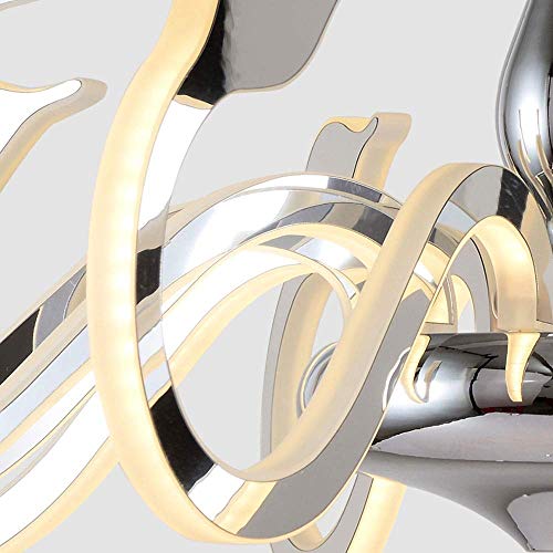 Lustre led moderne acrylique sans éblouissement pour hauts plafonds de salon