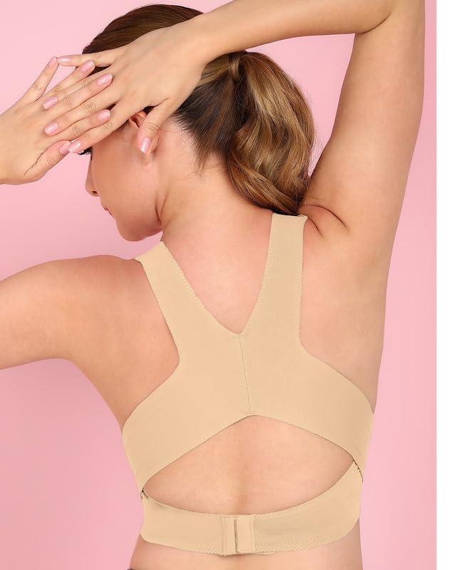 Image of Tweens Cotton Non-Padded Bonded Gym Bra for Women | Crisscross Back Support | Full Coverage Wire-Free for Workouts | Hidden Concealer | No Elastic Move Freely | Breathable Cotton | Pack of 1
