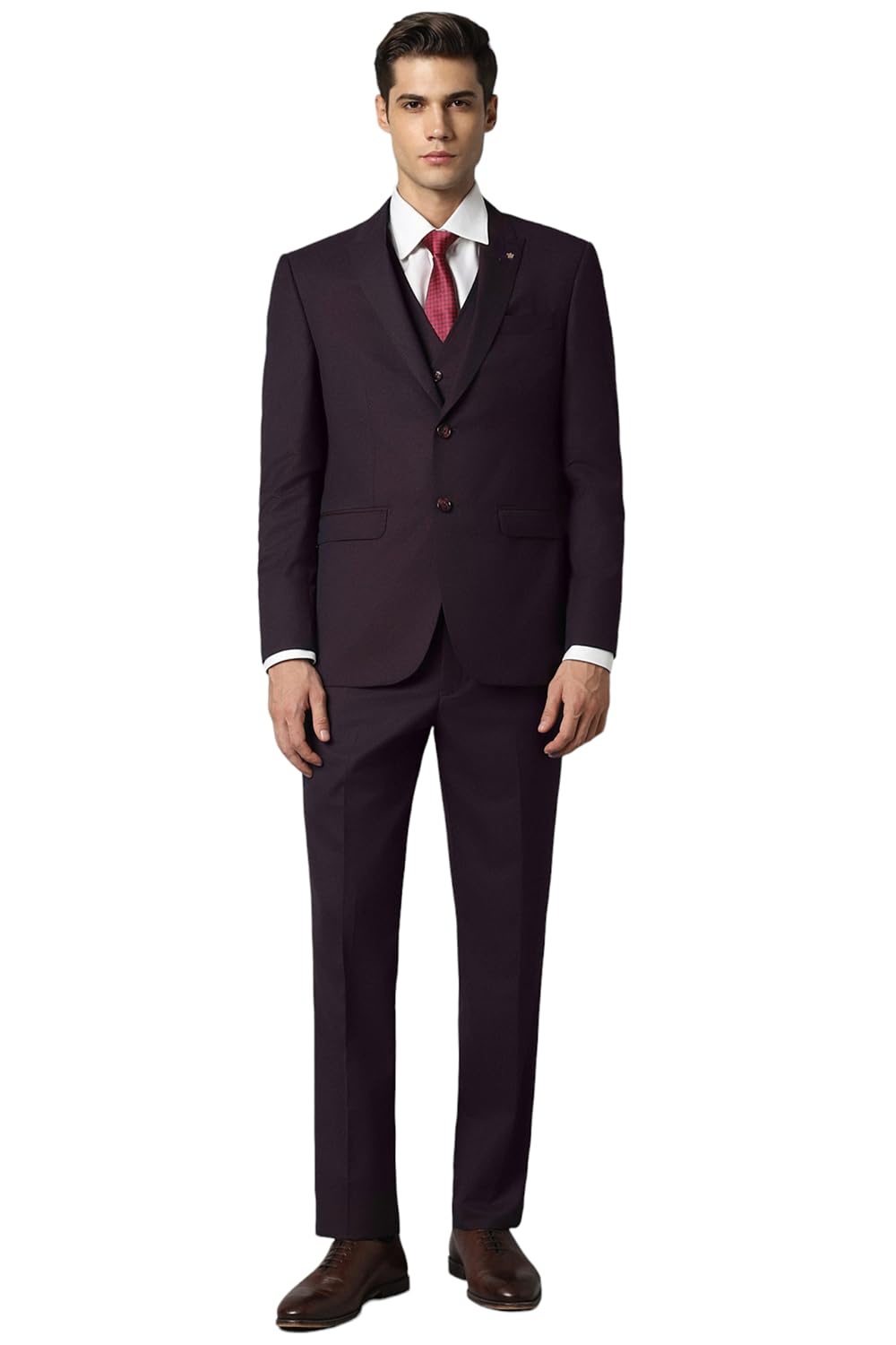 louis philippe Men's Polyester Blend Three Piece Suit-Dress Set-picture-39
